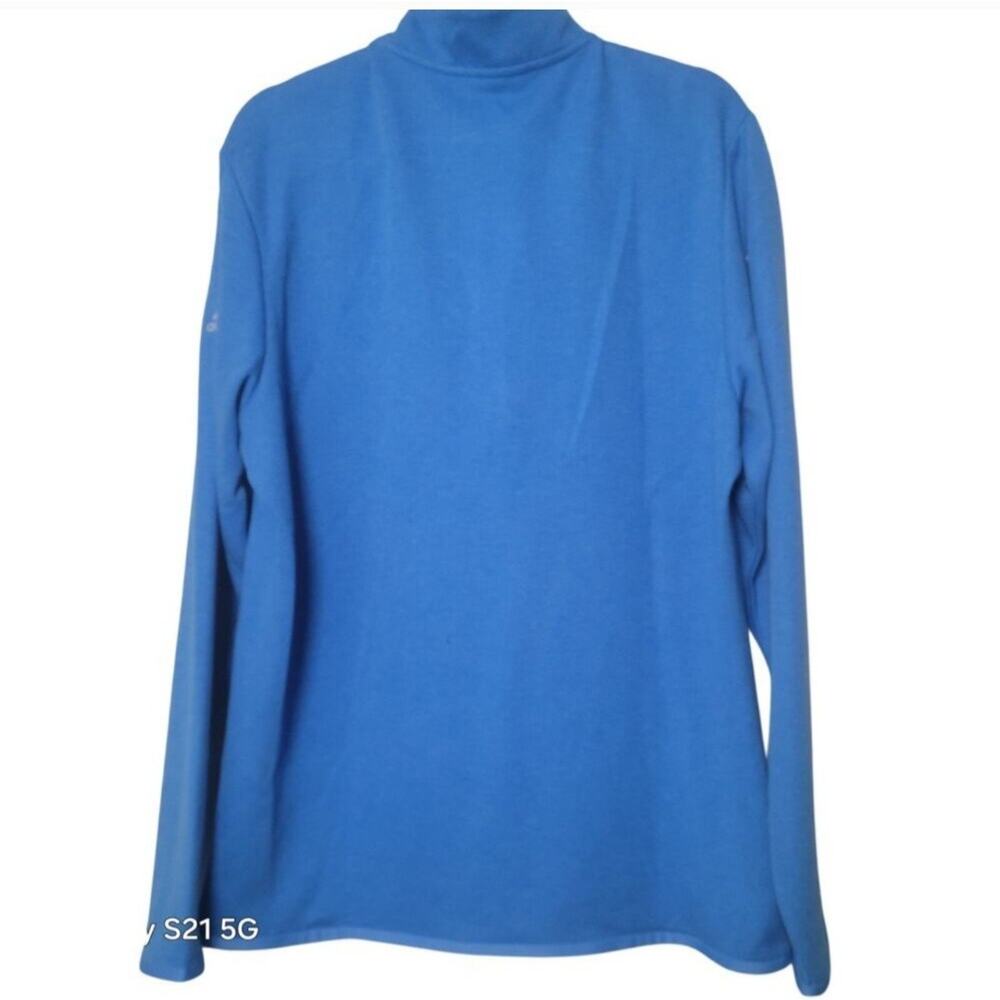 ADIDAS 1/4 Zip Long Sleeve Soft Jacket Blast-Blue Men's M ADI CLBPRFQZLYR - Picture 10 of 11